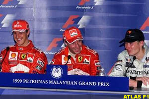 The three top finishers, today