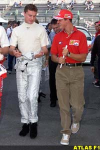 Coulthard and Schumacher, today