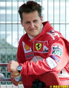 Schumacher at Barcelona, today