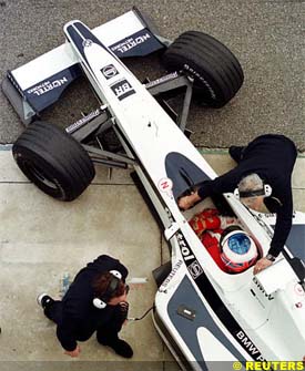 Jenson Button at Jerez, today