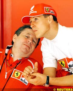 Todt and Michael Schumacher, today