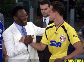 Schumacher with Pele